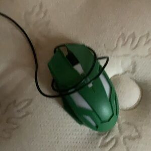 Green Wired Gaming Mouse